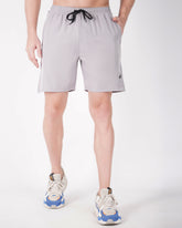 Deta-Dry Men's Active Side Stripe Shorts Light Grey