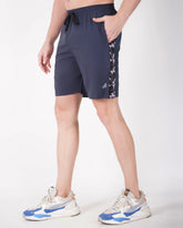 Deta-Dry Men's Active Camouflage Print Shorts Blue