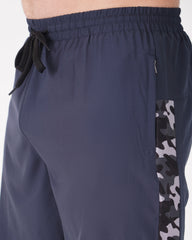 Deta-Dry Men's Active Camouflage Print Shorts Blue