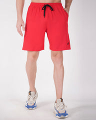 Deta-Dry Men's Active Side Stripe Shorts Red