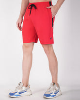 Deta-Dry Men's Active Side Stripe Shorts Red