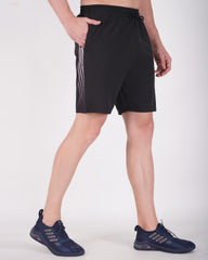 Deta-Dry Men's Active Lining Print Shorts Dark Grey