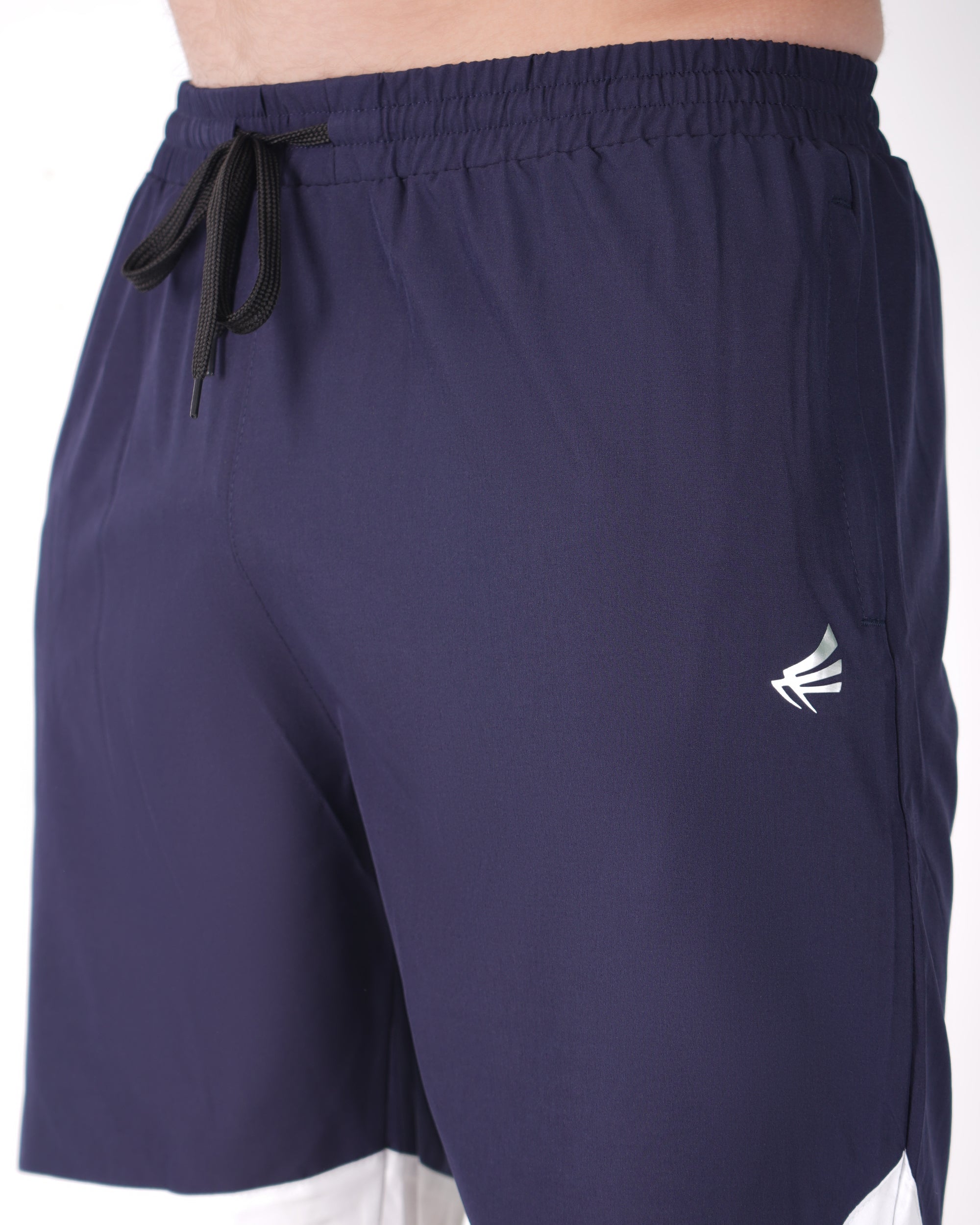 Deta-Dry Men's Active Bottom Stripe Shorts Navy Blue
