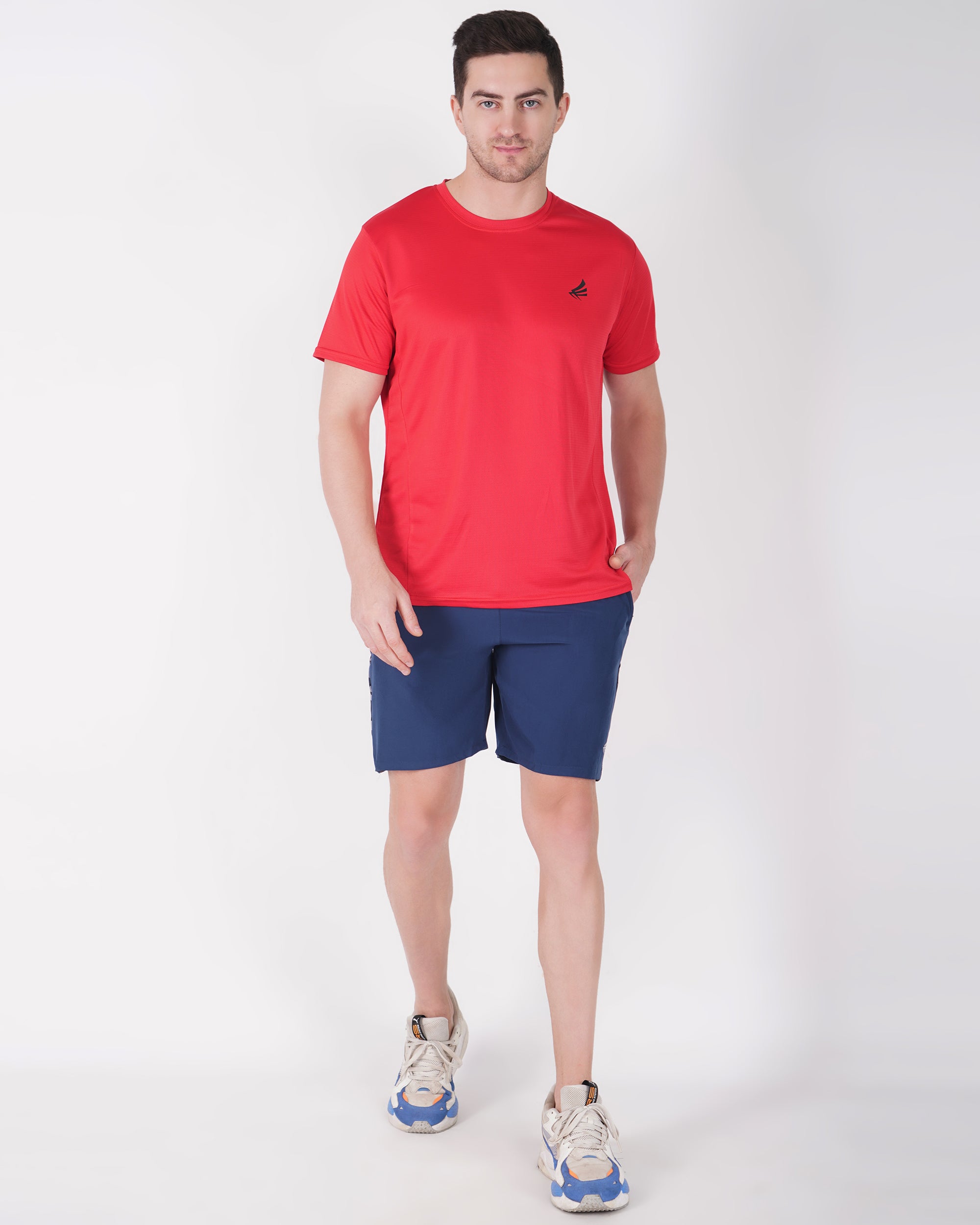 Deta-Dry Men's Active Camouflage Print Shorts Blue