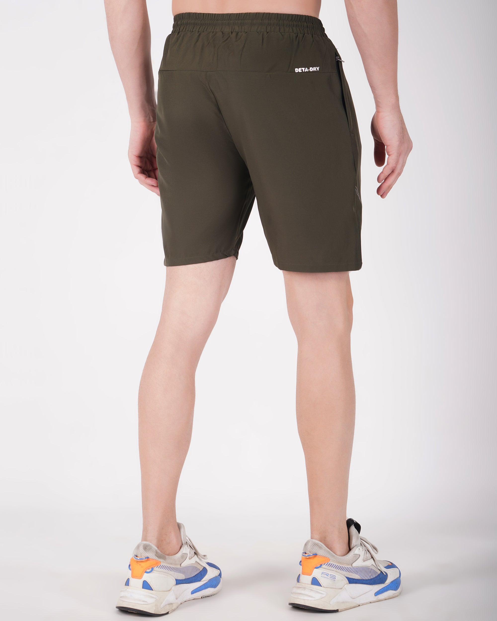 Deta-Dry Men's Active Shorts Olive Green