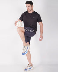Deta-Dry Men's Active Camouflage Print Shorts Grey